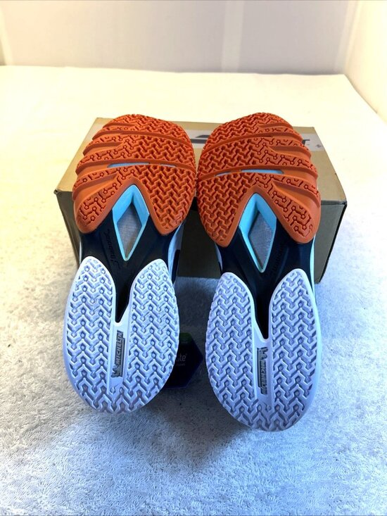 Babolat Premura 3 Lebron  White Orange Aqua Court Sneaker Men 7.5 New in Box main image 6